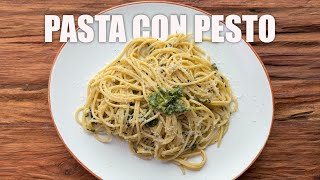 Espaguetis con salsa pesto  Receta fácil y rápida [upl. by Aiset184]