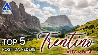 TrentinoAlto Adige Top 5 Città e Luoghi da Visitare  4K [upl. by Yemrots]