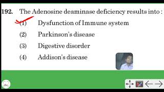 The Adenosine deaminase deficiency results into  1 Dysfunction of Immune system [upl. by Kajdan]