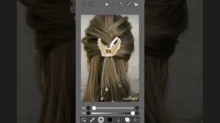 Time lapse Hair tutorial Ibispaint X art ibis ibispaintx tutorial ibispainttutorial drawing [upl. by Anny]