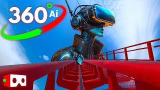 🔴 AI Roller Coaster  VR 360° Video [upl. by Harper64]