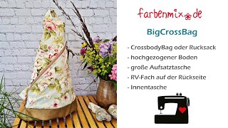 Big Crossbag nähen Schritt für Schritt [upl. by Yelsew]