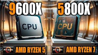 9600X vs 5800X Benchmarks  Tested in Games and Applications [upl. by Sharma209]