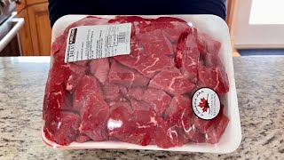 Costco Stewing Beef  Costco Meat  Costco 2024  Beef Recipe  ASMR Cooking [upl. by Nivlen]