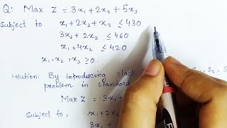 Lec 6 Simplex Method Maximization Problem In Hindi  Solve an example  Operation Research [upl. by Niala162]