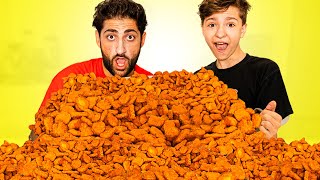 Eating 500 Spicy Chicken McNuggets With FaZe H1ghSky1 [upl. by Cohleen]