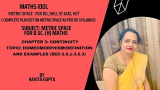 Lec 38Homeomorphism Definition and examples Sec351  353 [upl. by Guthrey986]