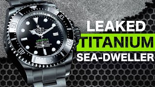 Rolex SeaDweller quotChallengerquot Titanium Leaked 2022 Release [upl. by Neersin]