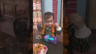 Yeh ithna khush kyu hora hai bhai 🤭shortvideo baby trending funny [upl. by Lewanna]