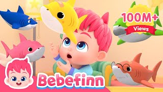 Five Little Sharks 🦈  EP39  Baby Shark Doo Doo Doo  Bebefinn Songs for Kids  Nursery Rhymes [upl. by Edeline836]