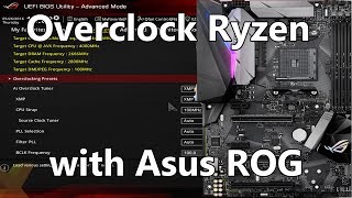 Overclocking Ryzen with an Asus ROG Motherboard BIOS settings overview Pt 1 [upl. by Genesia]