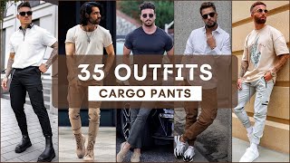 35 Ways to Style Cargo Pants For Summer 2022  CARGO PANTS  Mens Fashion 2022 [upl. by Alphonsine]