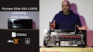 Pioneer Elite VSXLX505  Unboxing and Dolby Atmos Setup [upl. by Aivin]