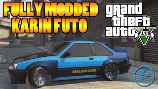 GTA 5 Fully Modified KARIN FUTO  Police Chase Action [upl. by Ruben]