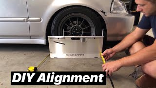 Project Civic EK DIY Alignment with Toe  Camber Plates [upl. by Yllah]