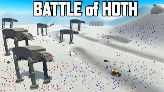 GIANT BATTLE of HOTH in Ravenfield Ravenfield  Star Wars  Beta Gameplay Empire vs Rebels [upl. by Meehahs]