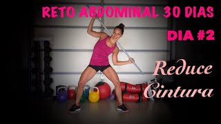 RETO ABDOMINAL 30 DÍAS 2  Abdominales de pie Como reducir la cintura Abdominales en casa [upl. by Marcin]