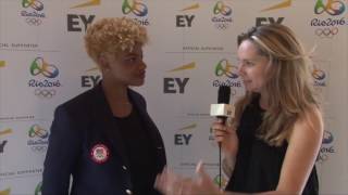 USA Olympic Fencer Nzingha Prescod EY Interview [upl. by Snashall]