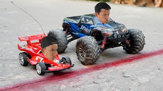 NERF GUN CAR RC CONTROL BATTLE 8 [upl. by Ruhnke]