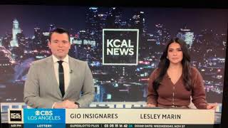 KCAL News at 6pm Saturday on CBS Los Angeles teaser and open November 30 2024 [upl. by Giacamo]