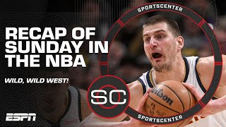 WILD WESTERN CONFERENCE 🔥 4 teams vying for TOP SPOT 📈 NBA RECAP  SportsCenter [upl. by Abbe390]