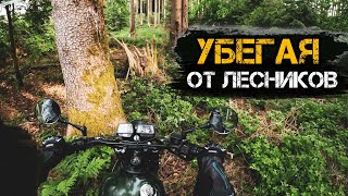 НЕОЖИДАННАЯ КОНЦОВКА Через ЛЕС и по бездорожью На Yamaha XT600 Custom Scrambler Tenere [upl. by Nagem31]