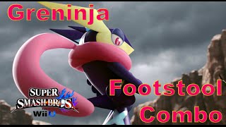 SSB4 Greninja 068 Footstool Dair Combo [upl. by Balliol]