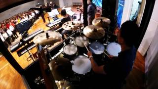 O Praise The Name Anástasis and The Creed This I Believe medley  drum cover  live worship [upl. by Tad]