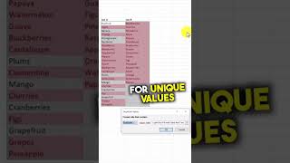 Easily compare two Excel lists for duplicates or unique values [upl. by Yzdnil]