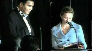 Madonna with Muhammad Ali at benefit for Parkinsons Disease [upl. by Einnod]