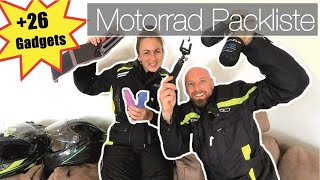 Packliste und Gadgets für die Motorradreise 🏍 Nützlich und platzsparend auf dem Motorrad [upl. by Hanala]