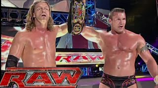 RatedRKO vs quotRowdyquot Roddy Piper amp Ric Flair World Tag Team Championship Match RAW Nov 132006 [upl. by Hinkle473]