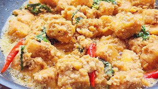 TOFU WITH SALTED EGG RECIPE [upl. by Argyres]