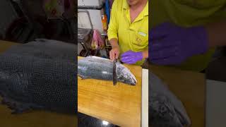 Mesmerizing Salmon Filleting by a Sushi Master Sushi Perfection salmon sushi fillets hd [upl. by Wiebmer]