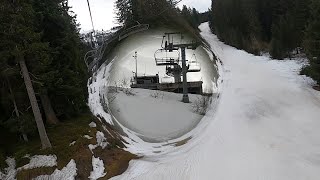 The longest and slowest ski lift Ive ever been on  JOUTY  Megeve Feb 2024 [upl. by Ococ]