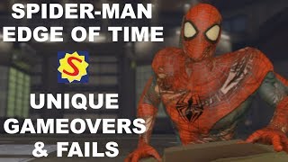 Unique Game Overs amp Fails  SpiderMan Edge of Time [upl. by Nahtannhoj]