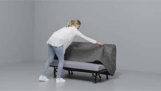 產品示範  LYCKSELE 兩座位梳化床  LYCHSELE Twoseat sofabed Assembly [upl. by Victory]