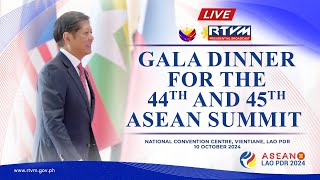 Gala Dinner for the 44th and 45th ASEAN Summits 10102024 [upl. by Emma57]