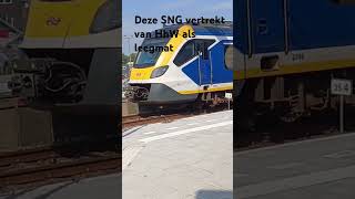 Leegmat SNG vertrekt van Heerhugowaard shorts sng treinleven treinspotter trainspoting [upl. by Atiekan757]