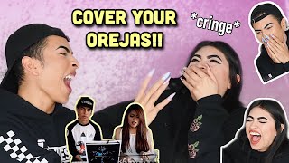 REACTING to our CRINGEY singing videos  Louies Life [upl. by Nishom]