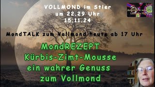 MondREZEPT zum Vollmond  KürbisZimtMousse  ein wahrer Genuss [upl. by Ladnyk]