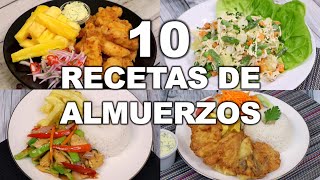 10 ALMUERZOS FÁCILES Y DELICIOSOS  Recetas peruanas  Sabroso [upl. by Yeliw361]