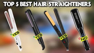 Top 5 Best Hair Straighteners and Flat Irons for All Hair 2025 [upl. by Ahcsim]