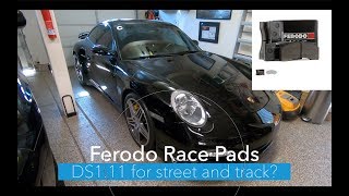 Ferodo Race Pads DS111 installed on 997 turbo [upl. by Manchester]