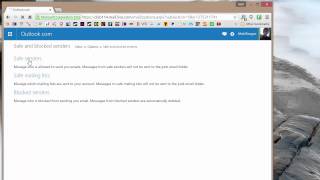 Outlooklivehotmailcom How whitelist email addresses and domains [upl. by Nivra399]