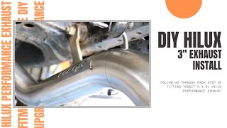 FULL EXHAUST INSTALL How To Fit Torqit’s 3” Hilux Exhaust [upl. by Norty567]