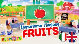 Inglese per bambini 🍐 🍇 🍎 Prime parole impara i nomi della frutta [upl. by Loughlin]