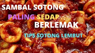 RESEPI SAMBAL SOTONG SEDAP DAN BERLEMAK  SAMBAL TERBAIK UNTUK NASI LEMAK  SAMBAL VIRAL [upl. by Guinevere]