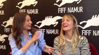 FIFF 2014  LInterview de Mélanie LAURENT et Jospéhine JAPY [upl. by Elorak]