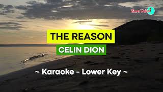 Céline Dion  The Reason Karaoke Lower Key [upl. by Aetnahc]